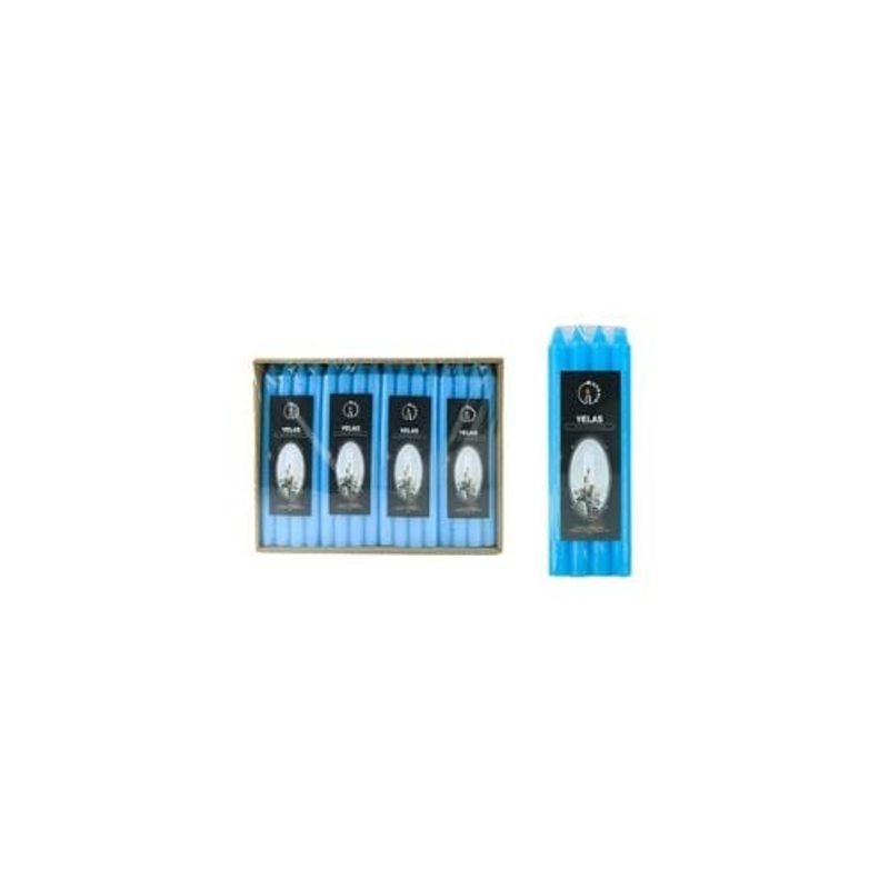 GENERICO - Vela Azul 150mmx20cm 4pcs