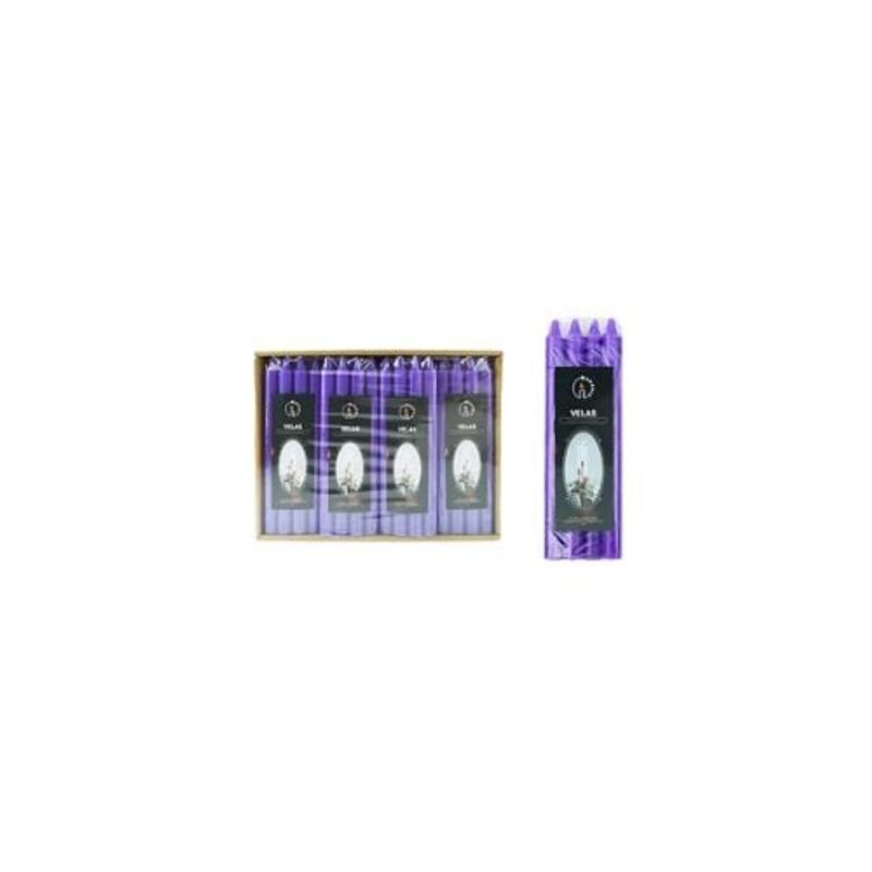 GENERICO - Vela Morado 150mmx20cm 4pcs
