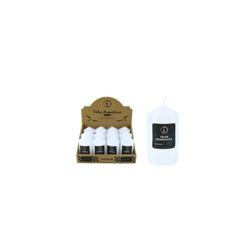 GENERICO - Vela Aromática Pilar Blanco 4x9cm 120g