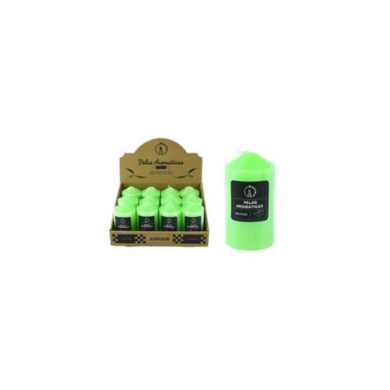 GENERICO - Vela Aromática Pilar Verde 4x9cm 120g