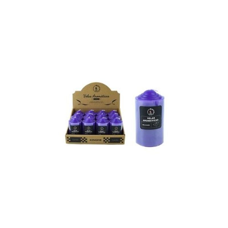 GENERICO - Vela Aromática Pilar Morado 4x9cm 120g