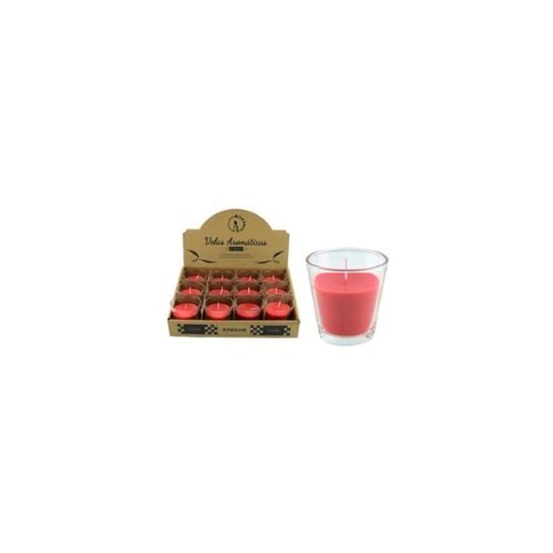 GENERICO - Vela Aromática Rojo Pomelo 6x6cm