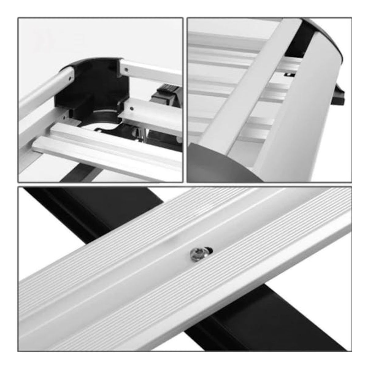 U BUY - Soporte Para Baca Cesta De Techo Ligera Plateada