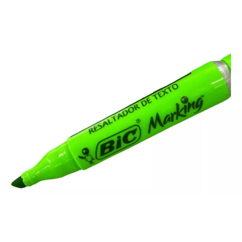 GENERICO - Resaltador BIC Marking Biselado Fluorescente 1 Unidad
