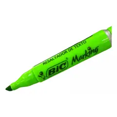 GENERICO - Resaltador BIC Marking Biselado Fluorescente 1 Unidad