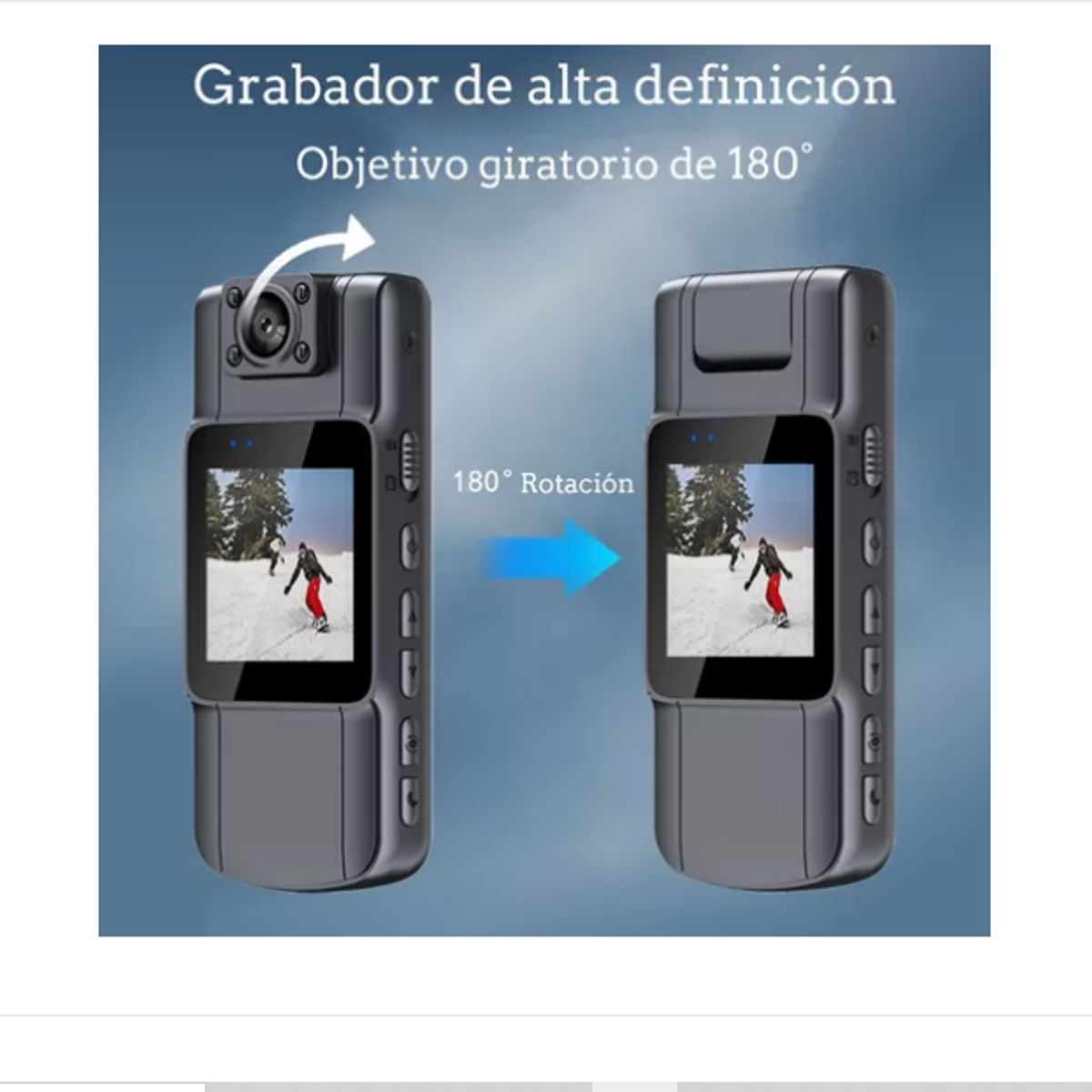 GENERICO - 1080p Cámara De Cuerpo Portátil Hd Pantall Grabadoras Video