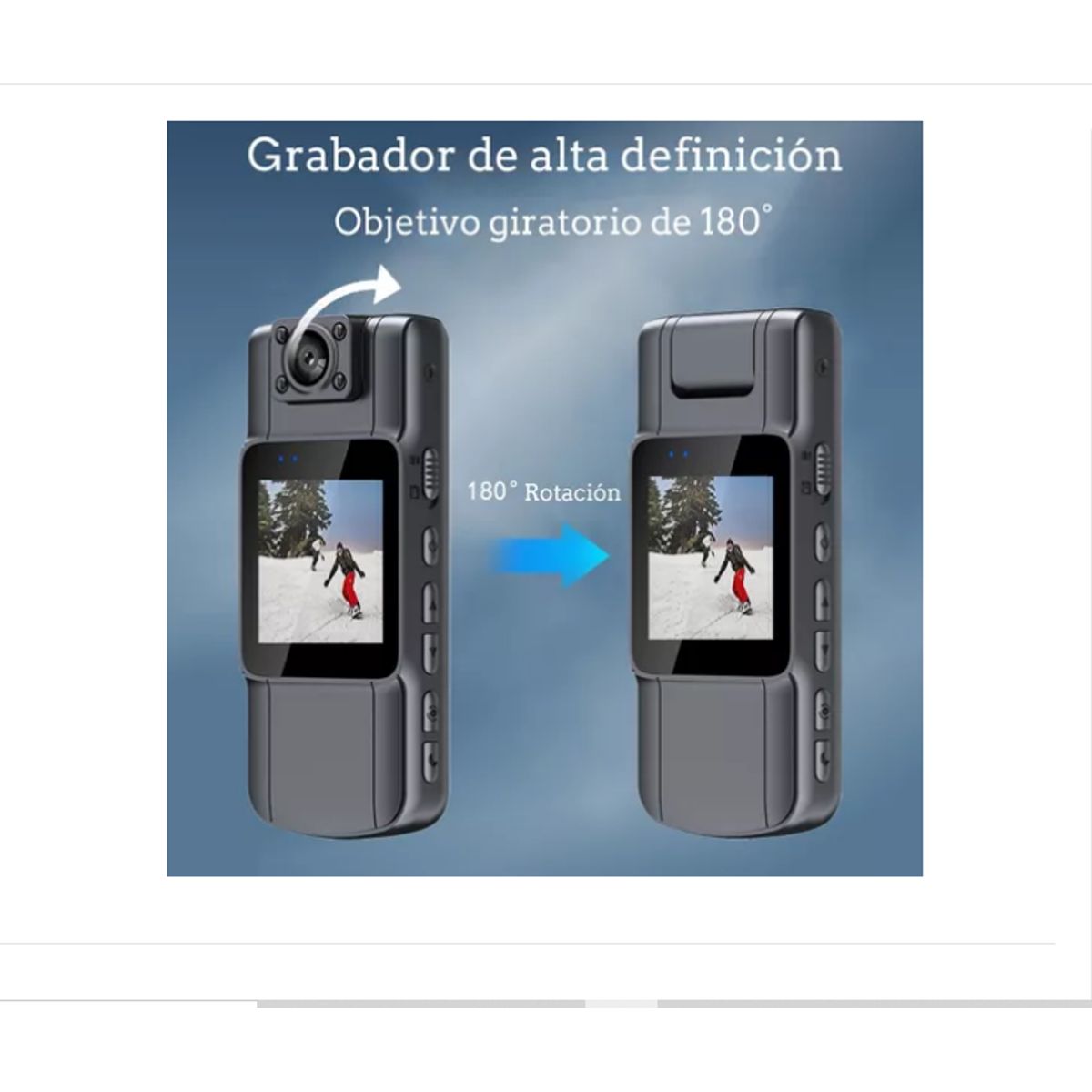 GENERICO - 1080p Cámara De Cuerpo Portátil Hd Pantall Grabadoras Video
