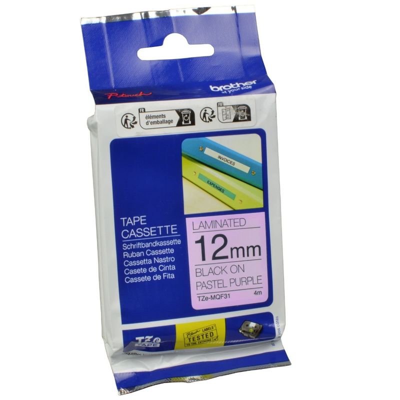 BROTHER - ETIQUETA BROTHER CINTA LAMINADA NEGRO