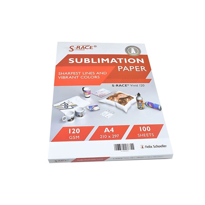 GENERICO - PAPEL DE SUBLIMACION S-RACE 12OGRS A4 11O UN.