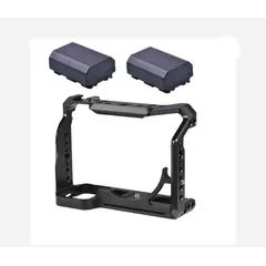 GENERICO - CAGE JAULA METÁLICA PARA SONY A7IV + 2 BATERÍAS NP-FZ100