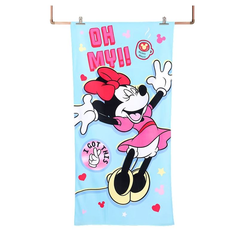 GENERICO - Toalla de 70x140cm Dibujo Animado Ratona Alegre para Niños