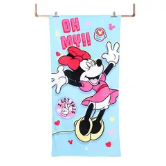 GENERICO - Toalla de 70x140cm Dibujo Animado Ratona Alegre para Niños.