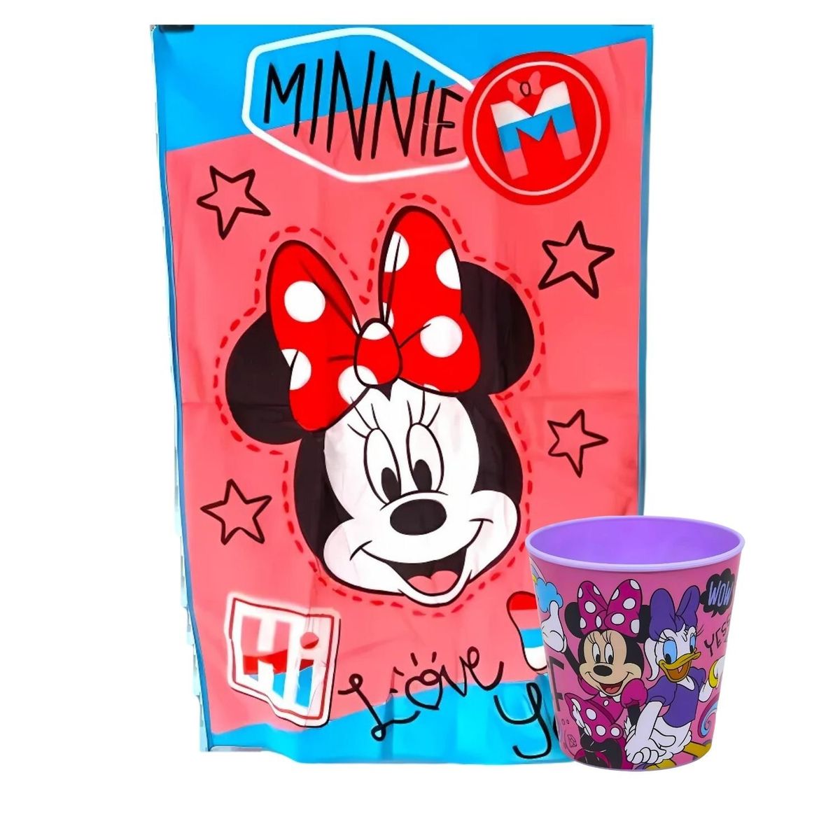 GENERICO - Toalla de 30x50cm Love Balde Playa Dibujo Animado Ratona.