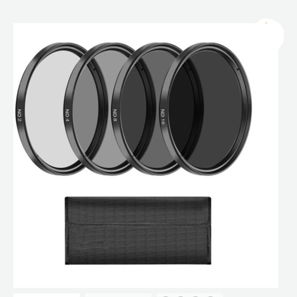 GENERICO - KIT FILTROS 58MM ND2 ND4 ND8 ND16 + ESTUCHE