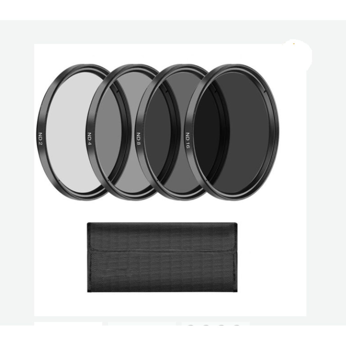 GENERICO - KIT FILTROS 58MM ND2 ND4 ND8 ND16 + ESTUCHE