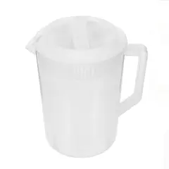 GENERICO - Jarro Plástico 4 lt con tapa blanca