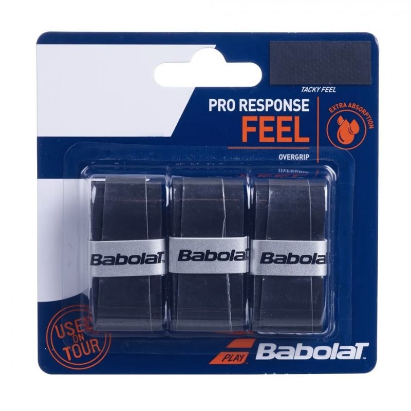BABOLAT - Overgrip Babolat Pro Response Negro X3 Tenis Padel