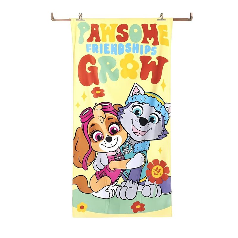 GENERICO - Toalla de 70x140cm Dibujos Animados Cachorra Lobo Superheroes
