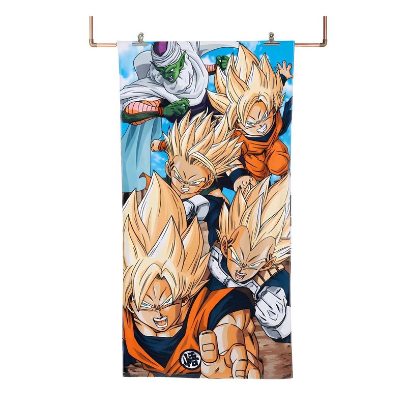 GENERICO - Toalla de 70x140cm Dibujos Animados Guerreros Z Multiuso