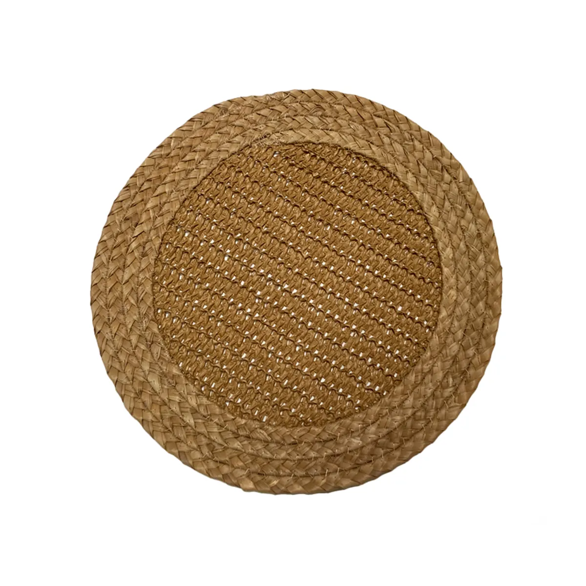 KAWI - Set 4 Individuales De Yute Doble Trama Corón De Ø35cms Kawi®