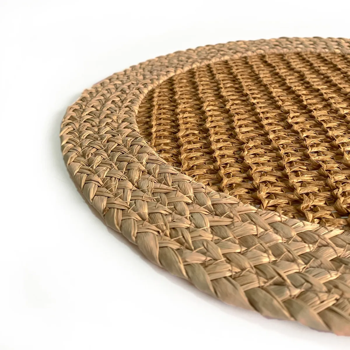 KAWI - Set 4 Individuales De Yute Doble Trama Corón De Ø35cms Kawi®