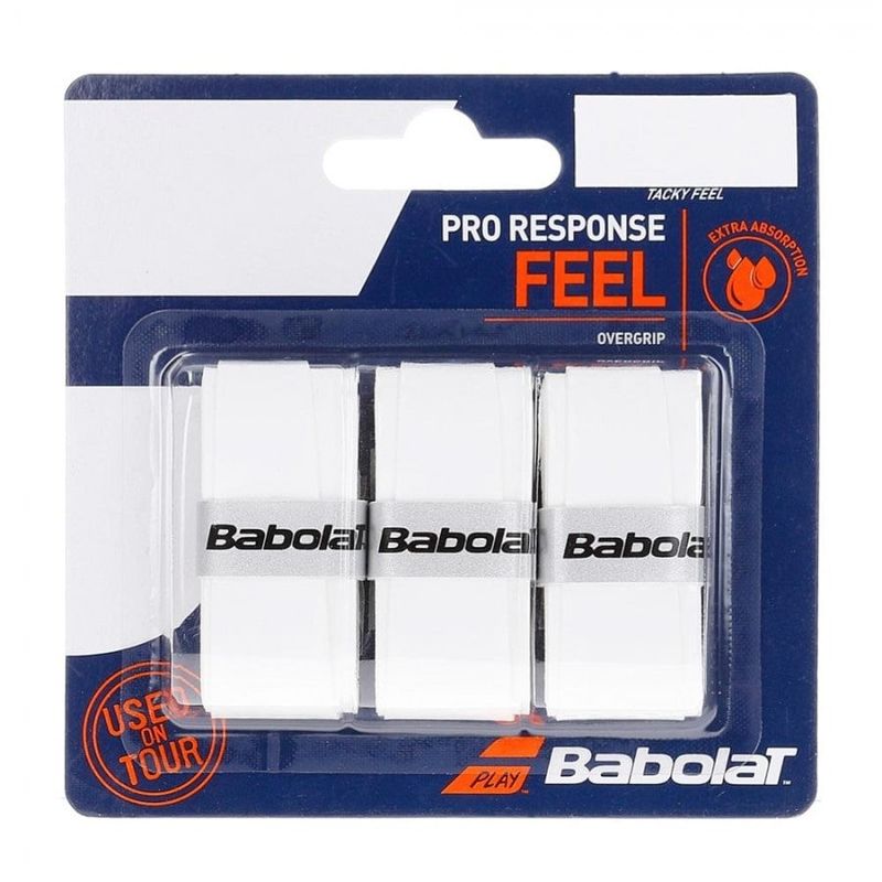 BABOLAT - Overgrip Babolat Pro Response Blanco X3 Tenis Padel