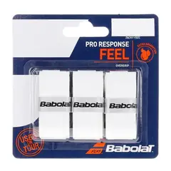 BABOLAT - Overgrip Pro Response Blanco X3 Tenis Padel