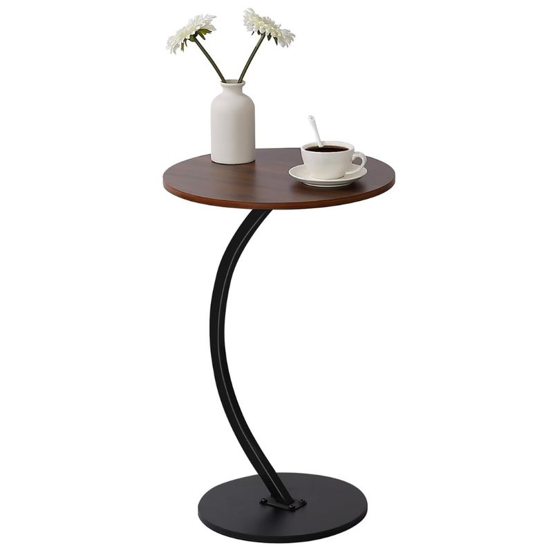 GENERICO - Mesa De Centro Lateral Living Vanguardia Madera Natural