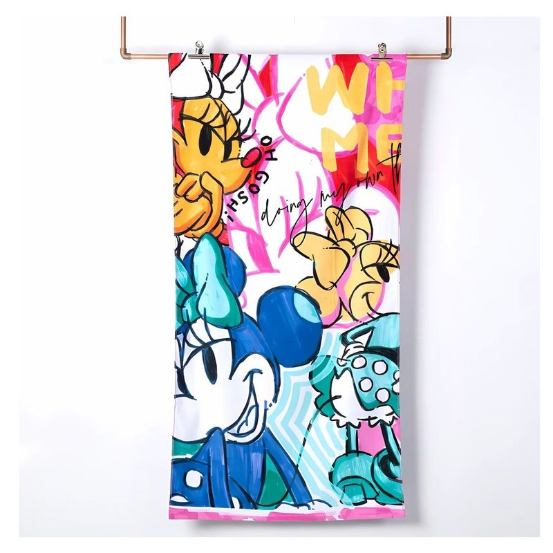 GENERICO - Toalla de 70x140cm Dibujo Animado Ratonas Coquetas para Niños