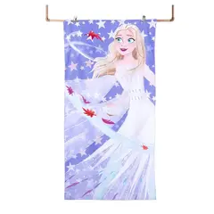 GENERICO - Toalla de 70x140cm Dibujo Animado Princesa de Hielo para Niños
