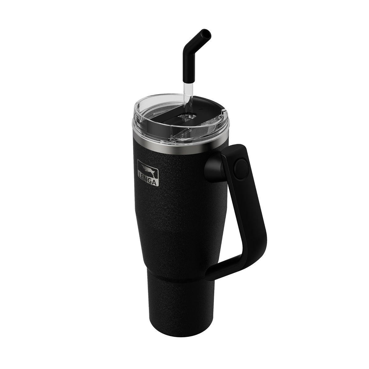LENGA - Tumbler Doble Pared Mango Dual Negra Inox 1200ml Lenga®