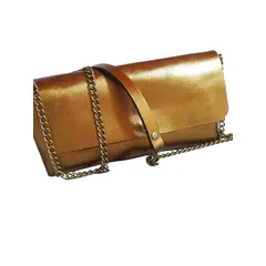 JARDIN DEL ESTE - Cartera de cuero Bronce