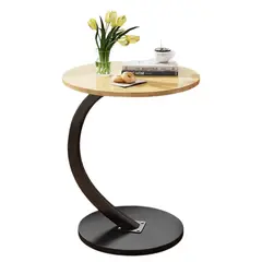 GENERICO - Mesa De Centro Lateral Living Vanguardia Madera Natural