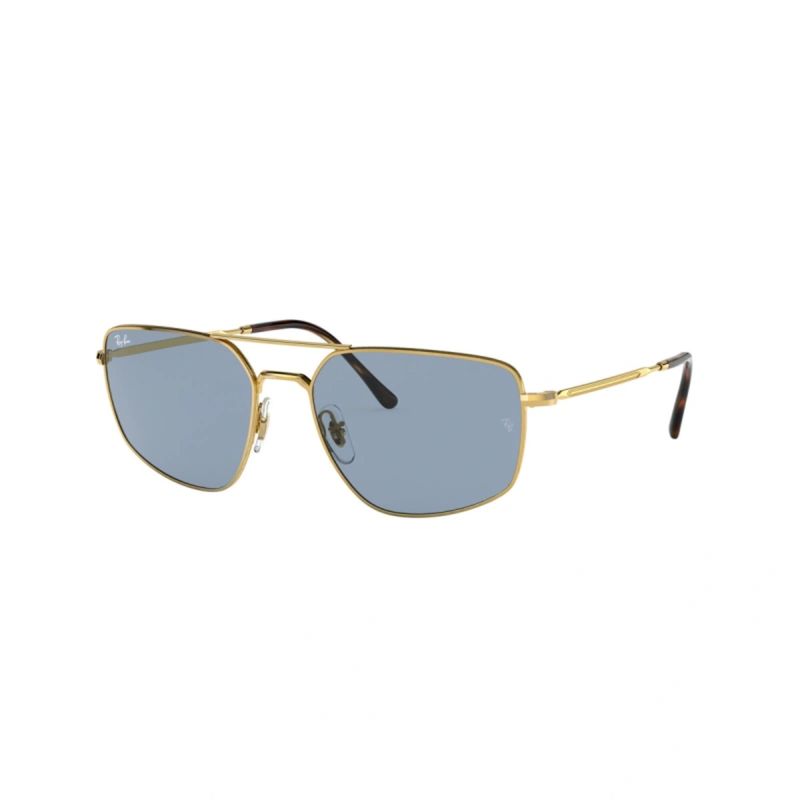 RAY BAN - Anteojos Lentes de Sol Ray Ban Classic RB3666 00162 56 Dorado/Azul