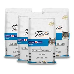 GENERICO - Pack x 4 - Alimento Felicia Hipoalergénico Gato - Salmón