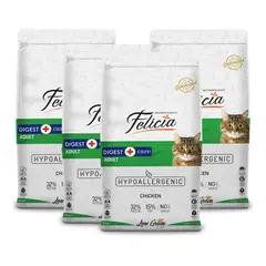 GENERICO - Pack x 4 - Alimento Felicia Hipoalergénico Gato - Pollo