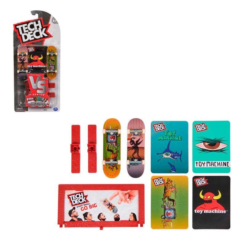 ANSALDO - TECH DECK VERSUS 2 SKATES Y ACCESORIOS - TOY MACHINE