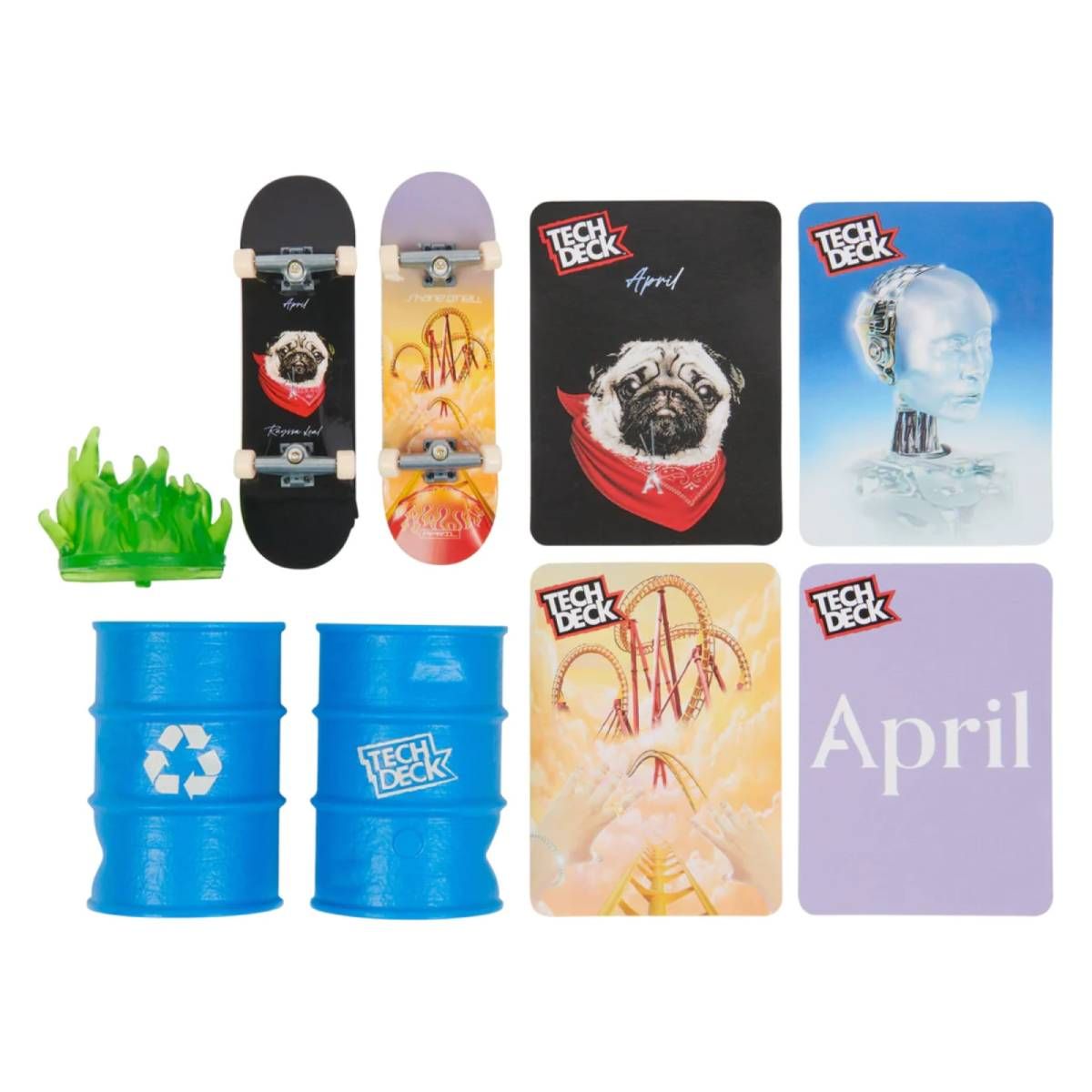 ANSALDO - Mini skates Tech Deck Versus 2 tablas y accesorios