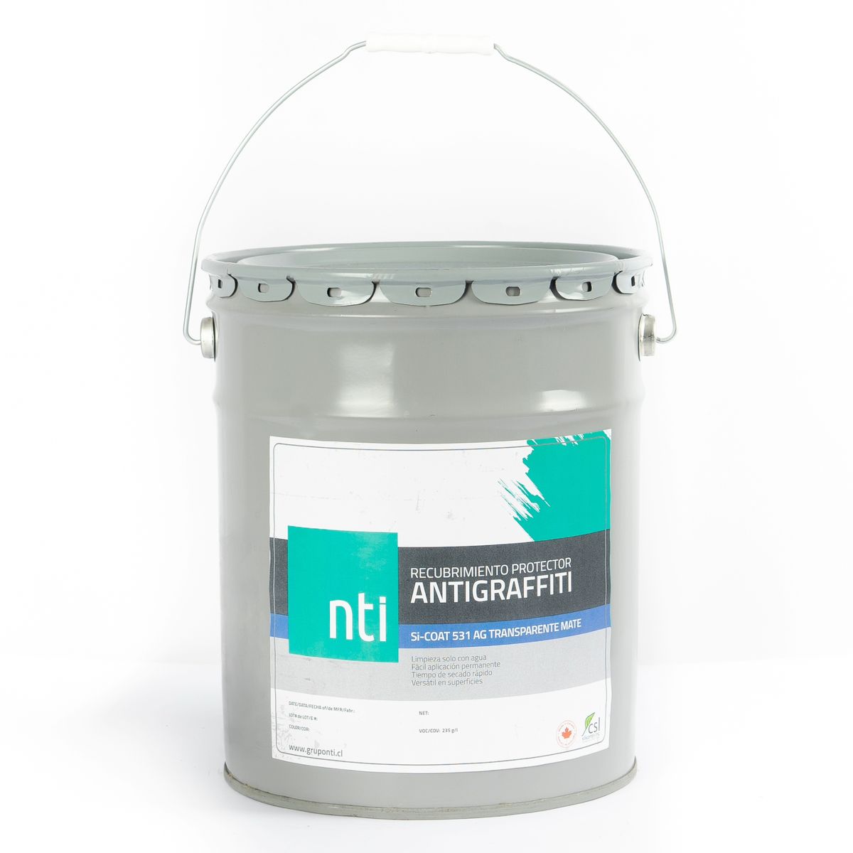 GENERICO - Antigraffiti SI-COAT 531 Transparente Mate - Tineta