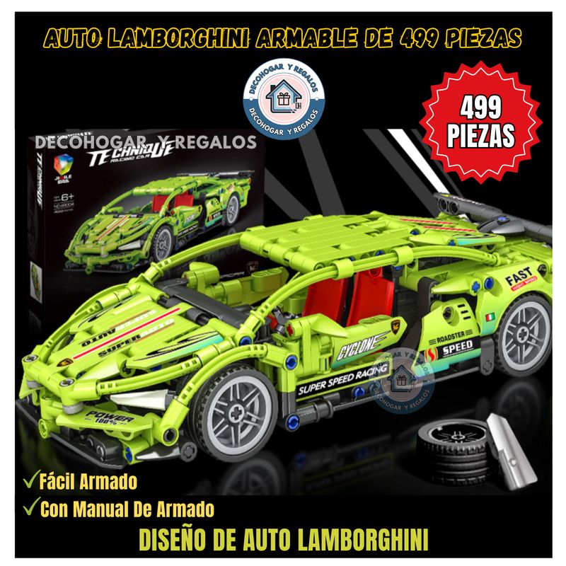 GENERICO - Auto Bloques De Construcción lamborghini 499 Pcs