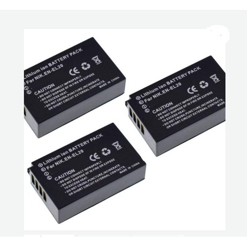 GENERICO - 3 BATERÍAS EN-EL20 ALTERNATIVA NIKON
