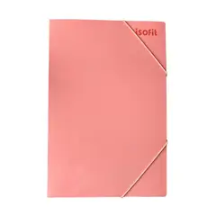 ISOFIT - Carpeta con elastico Oficio Rosa Pastel