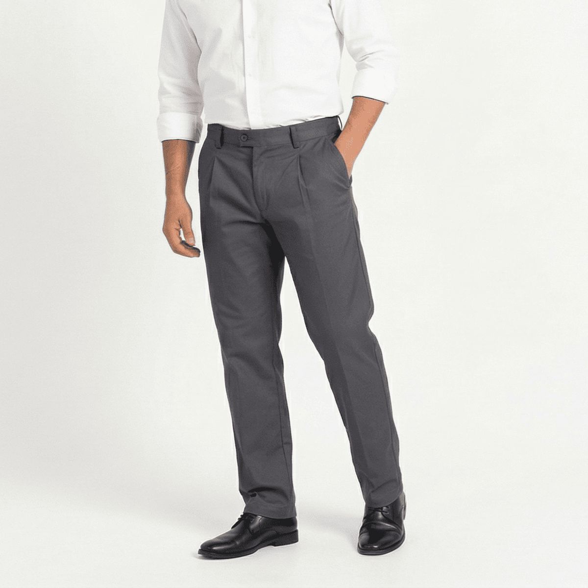 T-WORLD - Pantalón Trabajo Ejecutivo Hombre Gabardina Premium