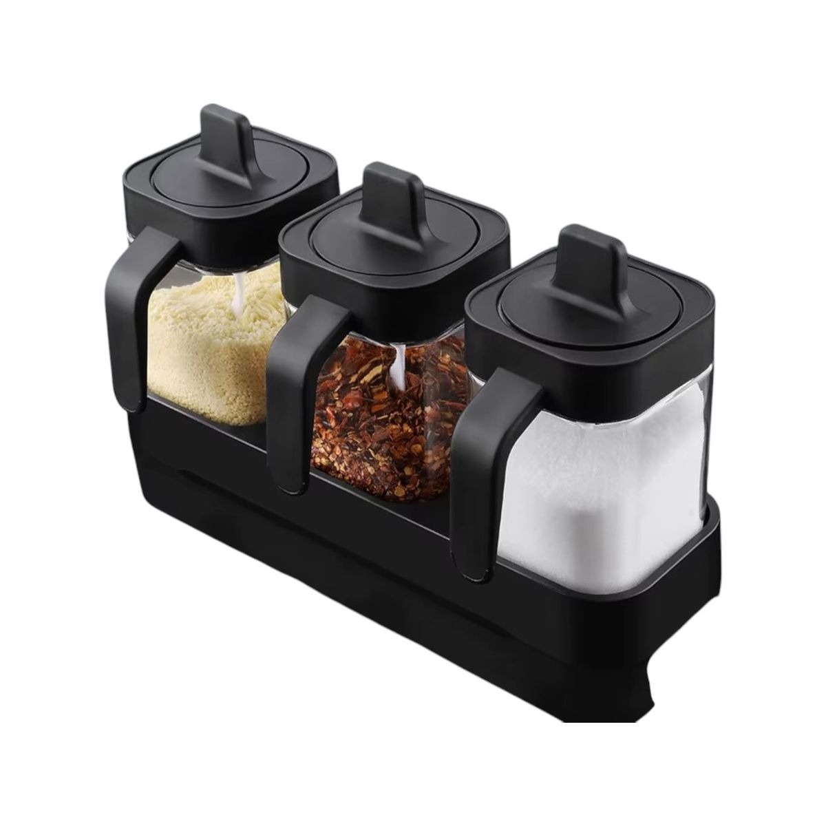 GENERICO - Especieros kit 3 Piezas Condimento Organizador Cocina Salero