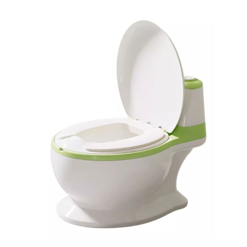 GENERICO - Pelela Bebé Tipo Inodoro Asiento Acolchonado Sonido Wc VERDE
