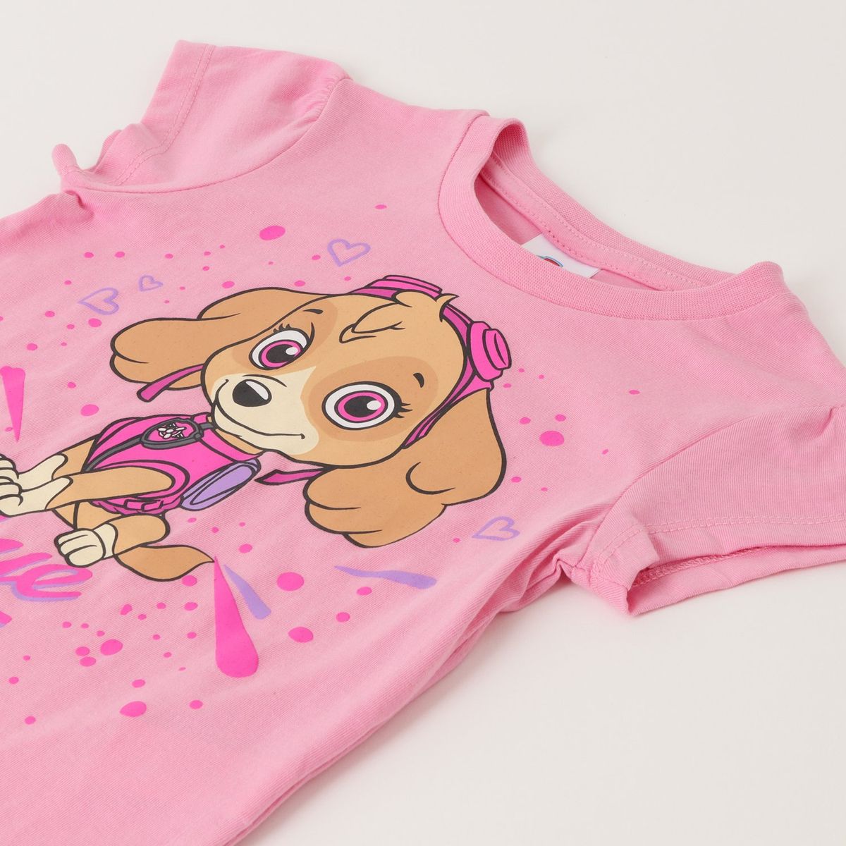 PAW PATROL - Pijama Corto Niña Skye Rosado Paw Patrol