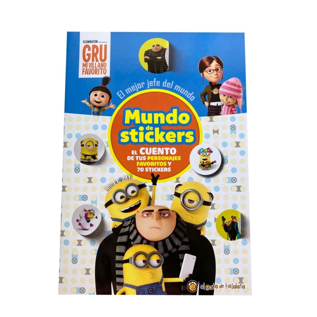 EL GATO DE HOJALATA - Libro Gru Mi villano favorito - Mundo de stickers