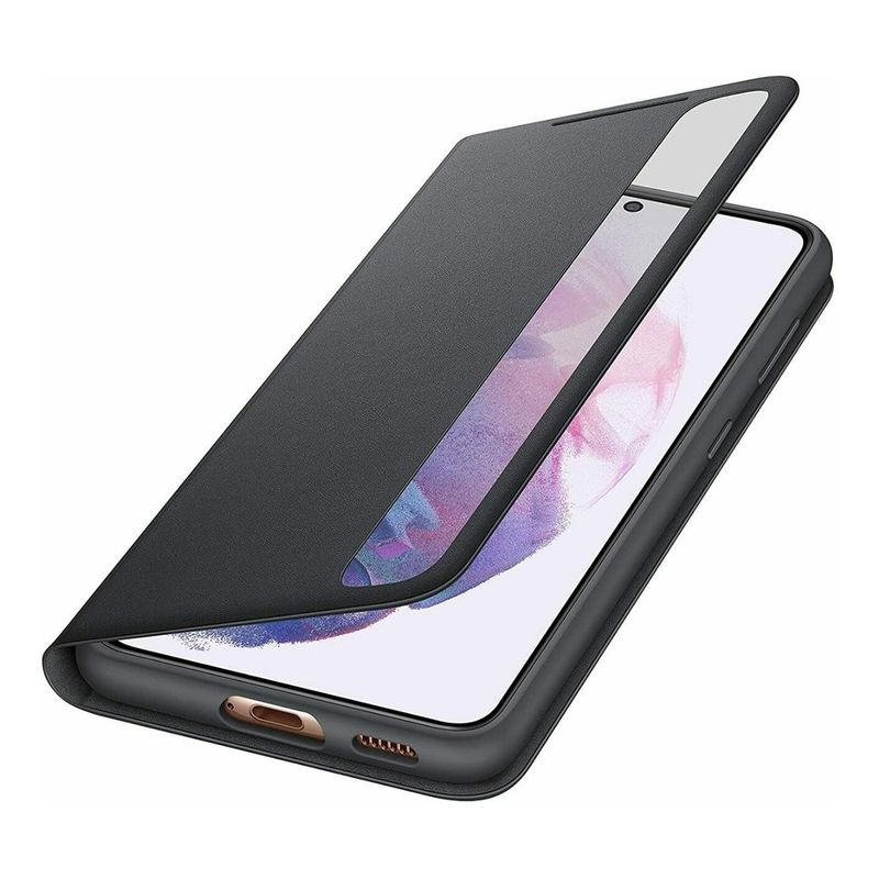 GENERICO - Carcasa Flip Cover Para Samsung S21 Con Tapa Inteligente
