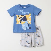 Pijama Corto Niño Dormido Azul