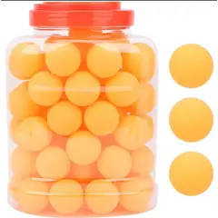 GENERICO - PELOTAS DE PING PONG TENIS DE MESA DE 60 PIEZAS NARANJO